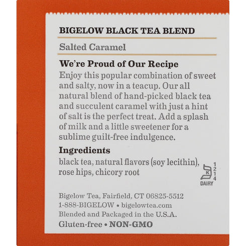 20 (Pack 3) Bigelow Tea Salted Caramel Bags