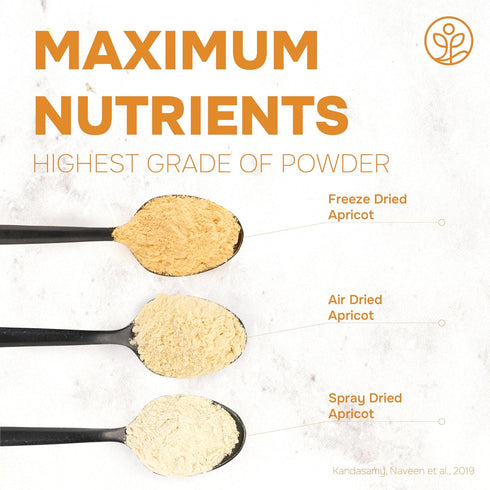 3.2 3.5 Jungle Powders Organic Whole Blackberries Fresh Freeze Dried Fruit Ounce Bag + Apricot Powder Ounce Powdered