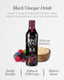 (30.4 oz 900mL) SEMPIO Black Rice Vinegar Drink Rubus & Wild Grape Fermented Brown Rice, Vegan, Naturally Concentrated