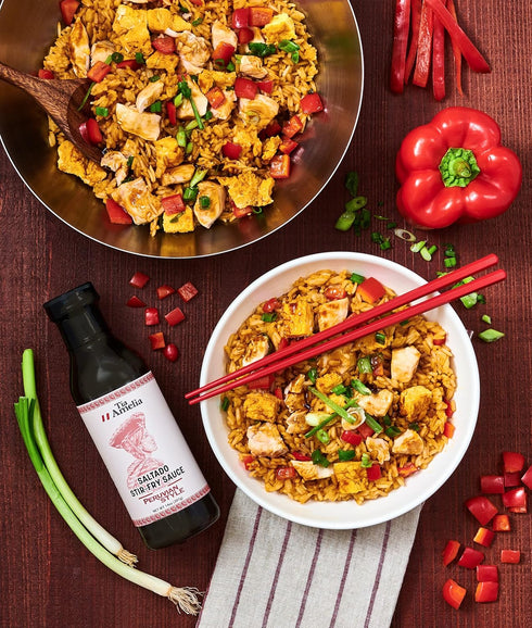 Tia Amelia Lomo Saltado Stir-Fry Sauce - Gluten-Free Peruvian Chinese Fusion Sauce for Cooking Steak, Chicken, Seafood