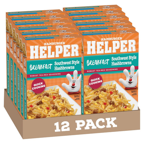Hamburger Helper BREAKFAST Southwest Style Hashbrowns, 4 oz, 12 per case