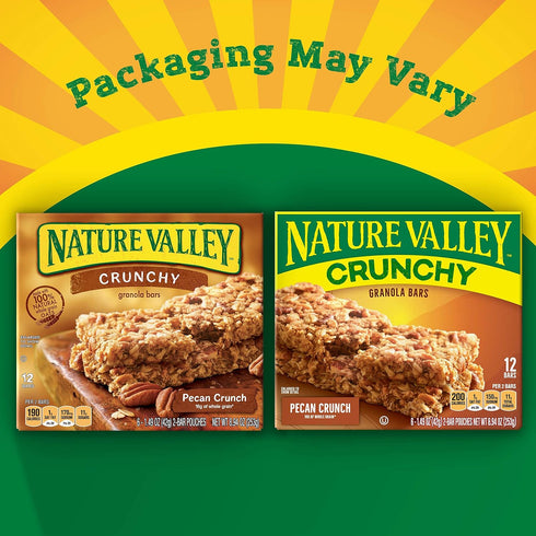 8.94 oz. Nature Valley Granola Bars, Chrunchy, Pecan Crunch