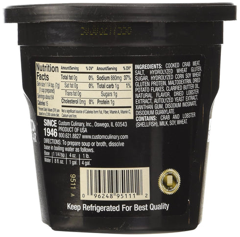 Custom Culinary 16 oz Gold Label Base, Crab
