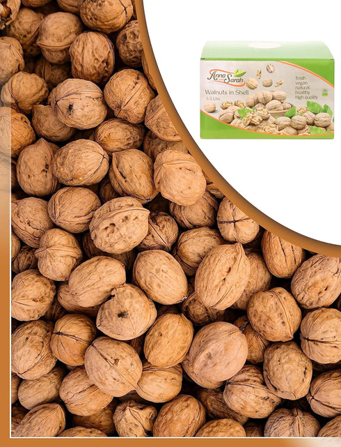 5.5 Lbs Anna and Sarah Walnuts in Shell, Jumbo, Fresh, Buttery Taste, Easy to Crack, California Chandler, Natural