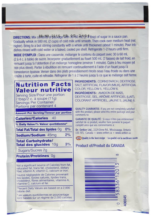 Dr. Oetker Vanilla Pudding, 3 Pack