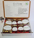 C & J Farms Set- 9 C&J Farms Texas Gourmet Artisan Seasonings A Gift of Tea and Honey Gift Piece Variety Sampler Box