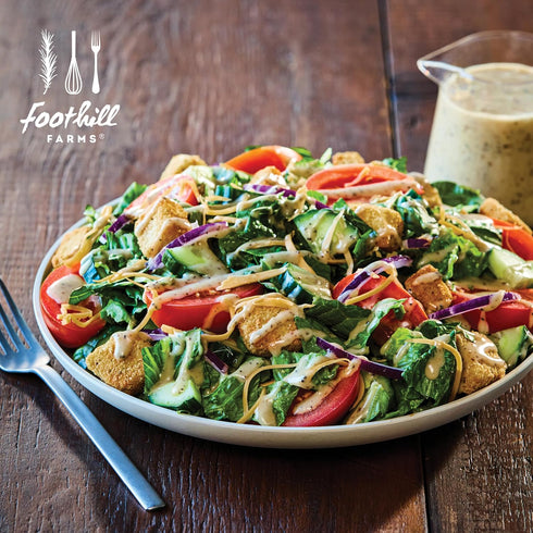 1 25 oz Packet Foothill Farms Caesar Dressing & Seasoning Mix, Make Classic Caesar Salad Dressing, Top Sandwiches, Mix