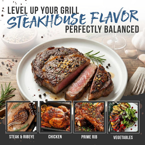 8 oz, Lane's BBQ Shake and Steak Rub, All Natural Steak Seasoning for Grilling, Meat Seasoning for Ribeye, Chicken