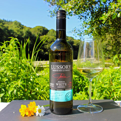 0.0% (750ml, 2 Lussory Premium Chardonnay Alcohol Removed Dealcoholized Non Alcoholic White Wine From Spain, Low