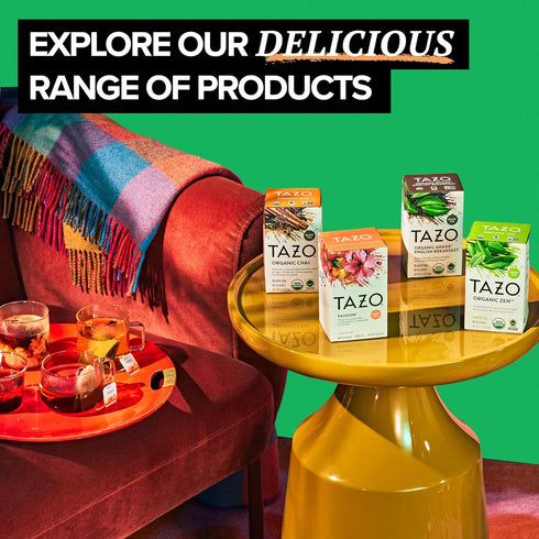 96 (Pack 2) TAZO Refresh Mint Herbal Tea Bags with Peppermint and Spearmint, Caffeine Free, Tea Bags
