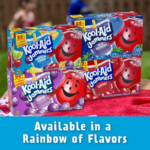 Jammers 10 6 oz Kool-Aid Tropical Punch Flavored Drink, ct Box, fl Pouches