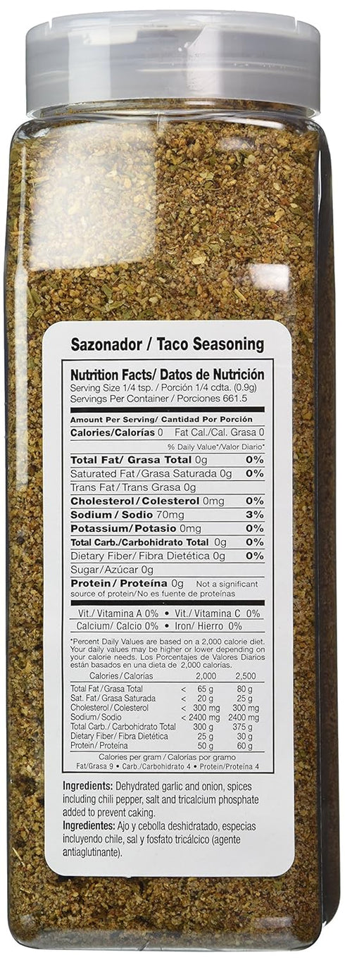 Badia Taco Seasoning, 21 Ounce