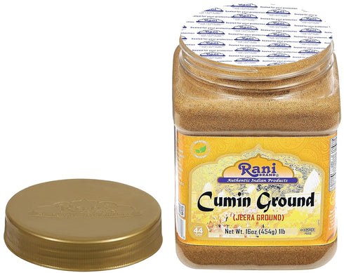 Rani Cumin (Jeera) Powder Spice, 16oz (1lb) 454g PET Jar, All Natural, Vegan, Gluten Friendly, NON-GMO, Kosher, Indian