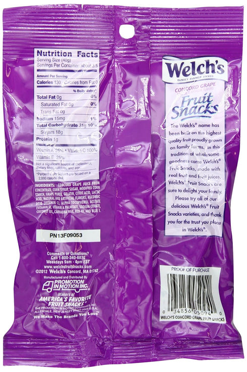 5-Ounce (Pack 12) Welchs Grape Fruit Snacks
