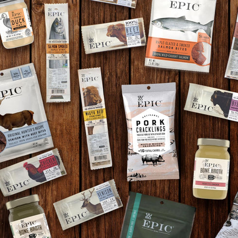 Pack, 12 Epic Provisions Protein Bars Variety Venison, Chicken, and Beef Flavors, Keto and Paleo Friendly, ct
