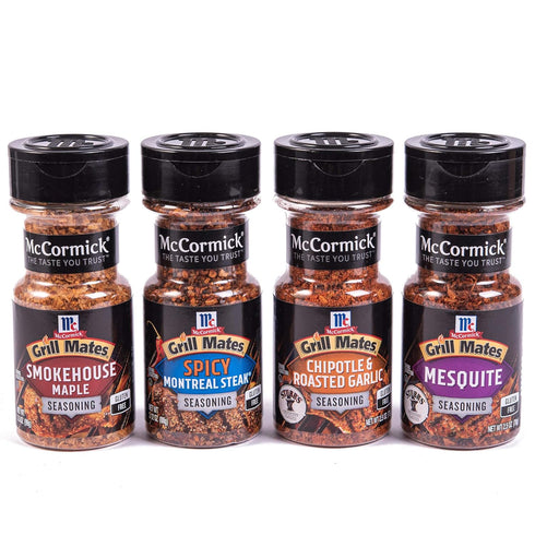 McCormick Grill Mates Grilling Variety Pack - 4 Count (Chipotle & Roasted Garlic, Mesquite, Spicy Montreal Steak)