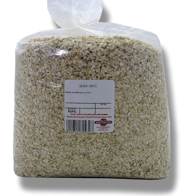 Kauffman's Fruit Farm Bulk Non-GMO Quick Oats, 5 LB. Bag (Pack of 2)