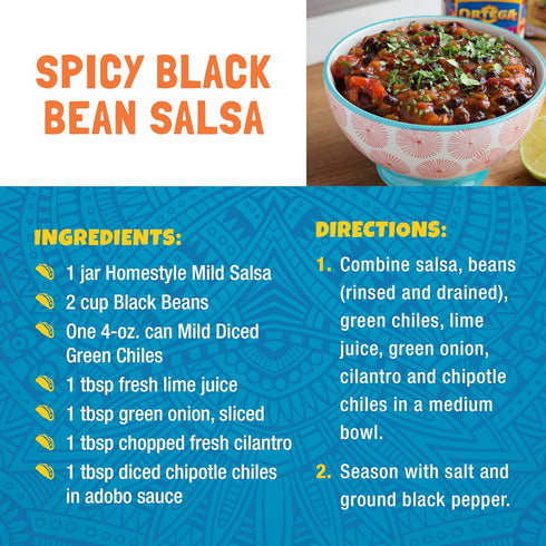 15 (Pack 12) Ortega Black Beans, Original Flavor, Ounce