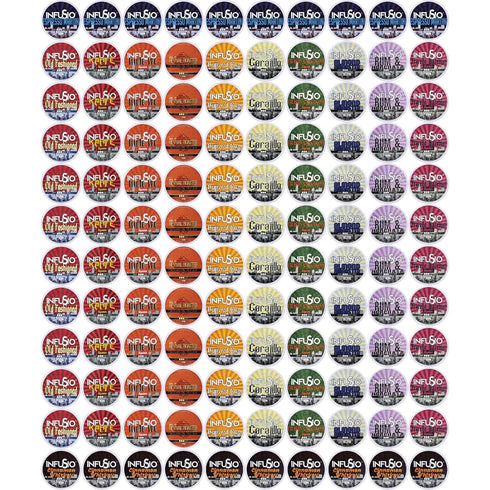 InfuSio Flavored Coffee Pods Variety Pack - 120 Count Flavored Medium Roast,