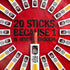 5g 0.8 Oz. (Pack 20) Jack Link's Classics Meat Sticks, Teriyaki - Protein Snack, Meat Snack Sticks with of Protein