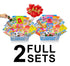 2 Sets 2x 30 (60 Sakura Box Japanese Snacks & Candy - Piece Dagashi Gift Box Pieces)
