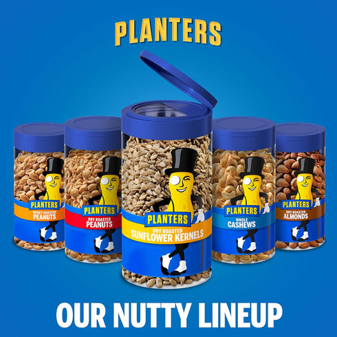 5.85oz (4 Count) PLANTERS Pop & Pour Dry Roasted Sunflower Seeds to Eat, Road Trip Snack, Plant-Based Protein, Snacks