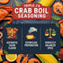 Triple J's 1lb Authentic Louisiana Crab Boil Seasoning Seafood Boil Booster for Shrimp, Crawfish, & Crab | Bold Cajun