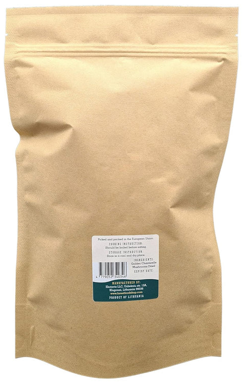 3 Forest Food Shop Dried Chanterelle Mushrooms Ounce Handpicked from Wild Forests, Air-Dried Mushrooms, Sourced by a