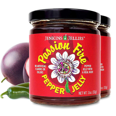 Jenkins Jellies Pepper Jelly (Passion Fire, 11 Ounce (Pack of 2))