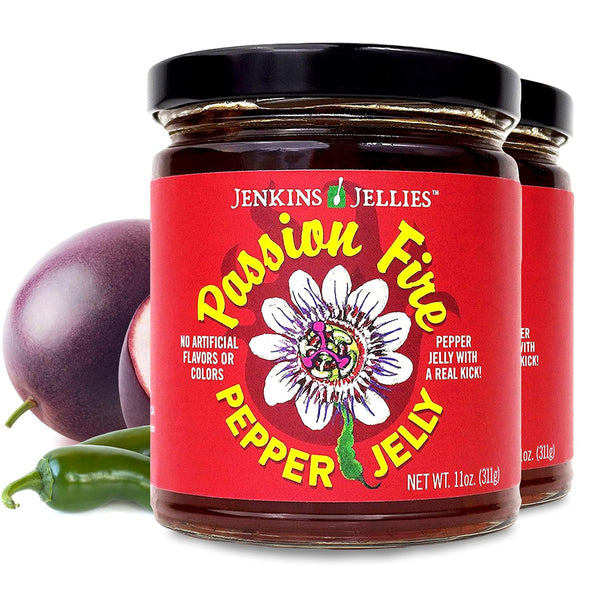 Jenkins Jellies Pepper Jelly (Passion Fire, 11 Ounce (Pack of 2))