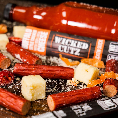 12g (12 Pack) Buffalo Chicken Sticks, Protein Per Chicken Stick, Tender & Juicy Meat Sticks with Real Pepper Jack