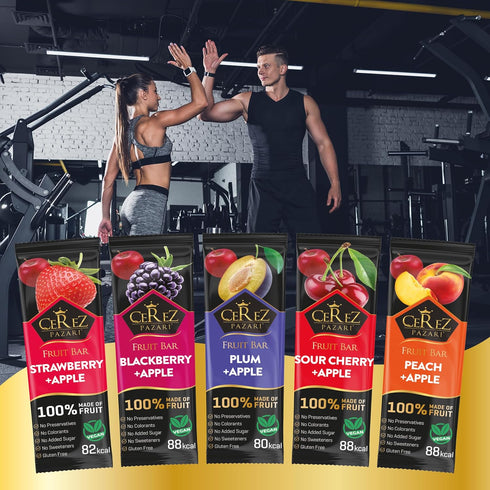 Pack 25g 35 pack Cerez Pazari Fruit Leather Snacks Variety for Adults and Kids, Healthy Fruit Snacks Bulk, Vegan Real