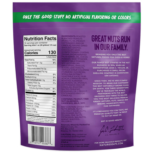 Oz, 16 Oz Nature's Eats Nuts for Recovery Muscle Trail Mix, Assorted