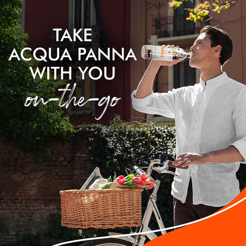33.8 Oz (12 Pack) Acqua Panna Natural Spring Water, Plastic Bottles