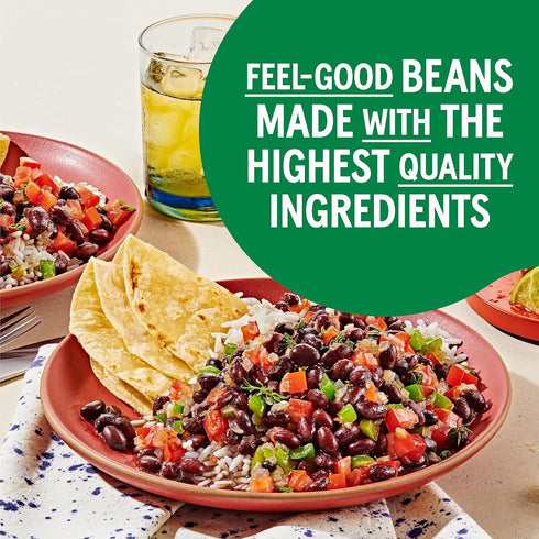 15 oz (Pack 12) BUSH'S BEST Canned Organic Black Beans, Source of Plant Based Protein and Fiber, Low Fat, Gluten Free