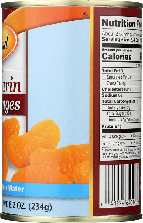 14 Pack 1 Roland Foods Fancy Whole Mandarin Orange Segments in Water, Ounce Can