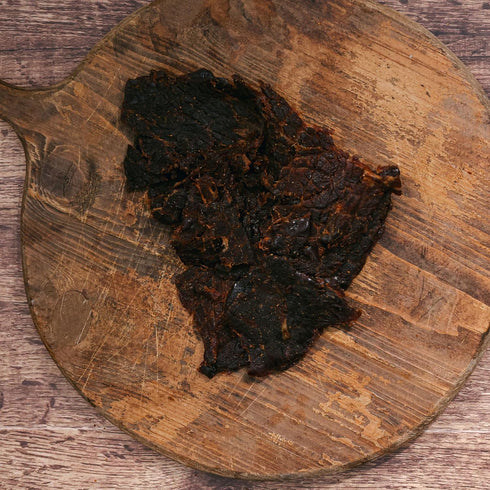 16oz Mahogany Smoked Meats: Chipotle Bourbon Beef Jerky
