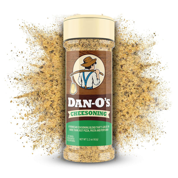 Dan-O's Cheesoning Seasoning, 2.2 oz Bottle, All Purpose Seasoning for Pizza, Popcorn,