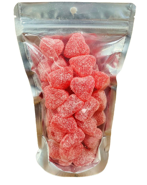 1 Lb. Candy Retailer Valentine's Day Sour Cherry Jelly Hearts