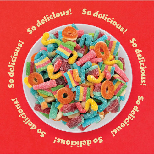 Gummy 2 Gummy Gummies Pack Candy Bulk | Pound Bag | Sweet & Sour Mix | Peach Rings, Worms, Bottles, Mini Belts