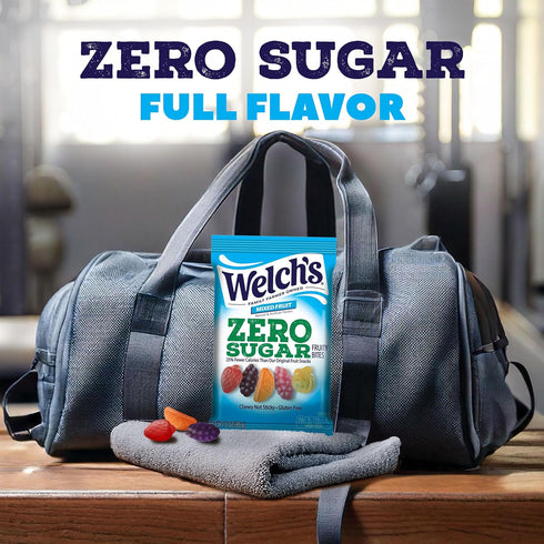 3oz Packs (Pack 6) Welch's Zero Sugar Fruity Bites, Mixed Fruit Snack Box, Gluten Free & Sugar Free Snacks, Snack