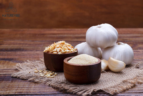 5lb 5lbs| Naturevibe Botanicals Corn Flour and Garlic Ground Powder Bulk Combo