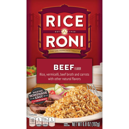 Quaker Rice A Roni, Beef, 6 Count