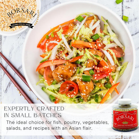 Borsari Seasoned Salt 2-Shaker Gift Set, Orange Ginger Seasoning Blend, Gluten Free Gourmet Seasonings, 4oz