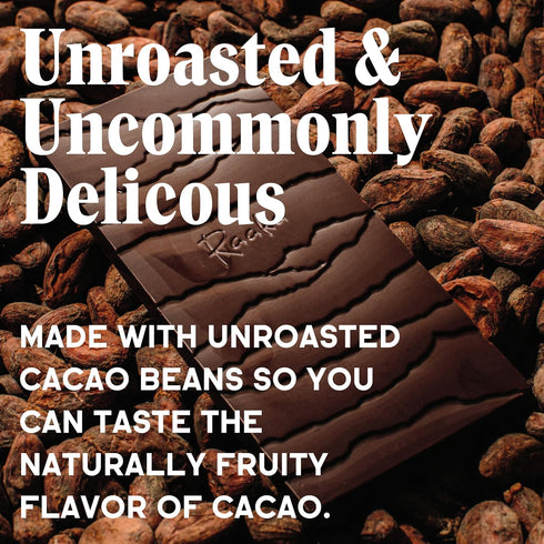 Raaka Chocolate 60% Cacao Coconut Milk Dark Chocolate Bars, 3-Pack, 1.8oz