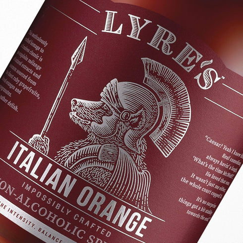 6.8 Oz Lyre's Italian Orange Non-Alcoholic Spirit - Aperitivo Style | Award Winning | Fl