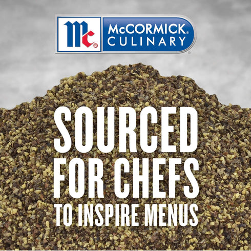 McCormick Culinary Ground Black Pepper, 16 oz - One 16 Ounce Container of Shaker Grind Black Pepper for Hot, Piney Flavors for Grilling and Cooking at Home