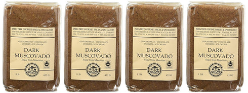 1 lb (Pack 4) India Tree Dark Muscovado Sugar