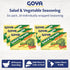 6-Pack, 3.52oz Salad and Vegetable Seasoning by Goya, All Purpose Seasoning for Fresh Vegetables, Leafy Greens