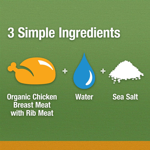 VALLEY FRESH 5 (Pack 4) Organic Canned Chicken Breast with Rib Meat in Water, Ounce